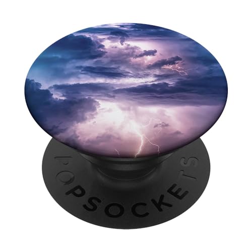 Blitz Wolken PopSockets Klebender PopGrip von Aj Grips