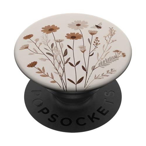 Blumen Flower Aesthetic Boho Beige Blume PopSockets Klebender PopGrip Blumen Flower Aesthetic Boho Beige Blume PopSockets Klebender PopGrip von Aj Grips