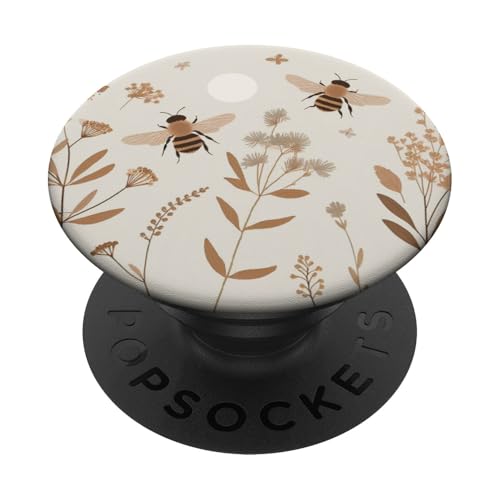 Boho Bee Blumen Flower PopSockets Klebender PopGrip Boho Bee Blumen Flower PopSockets Klebender PopGrip von Aj Grips