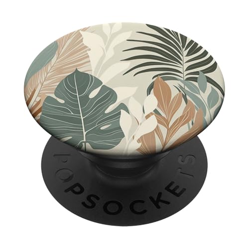 Boho Plant Leaves PopSockets Klebender PopGrip Boho Plant Leaves PopSockets Klebender PopGrip von Aj Grips