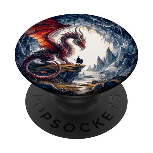 Drache Fantasie PopSockets Klebender PopGrip Drache Fantasie PopSockets Klebender PopGrip von Aj Grips