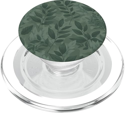 Grün Plant Leaf Pattern PopSockets PopGrip für MagSafe von Aj Grips