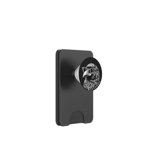 Krähe Rabe Schwarz PopSockets PopWallet für MagSafe von Aj Grips