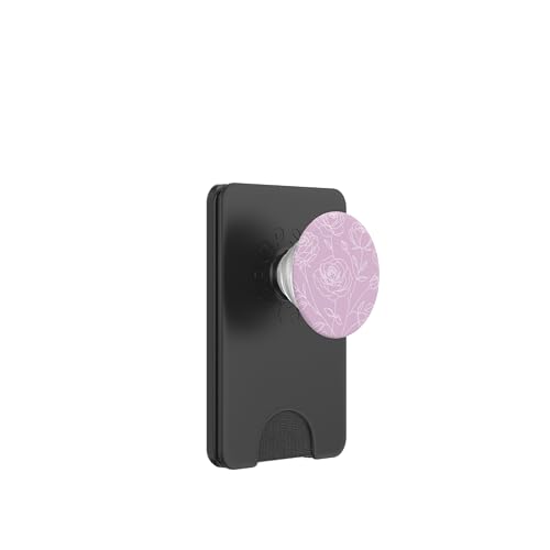 Rosa Rose Blumen Minimalistic PopSockets PopWallet für MagSafe von Aj Grips