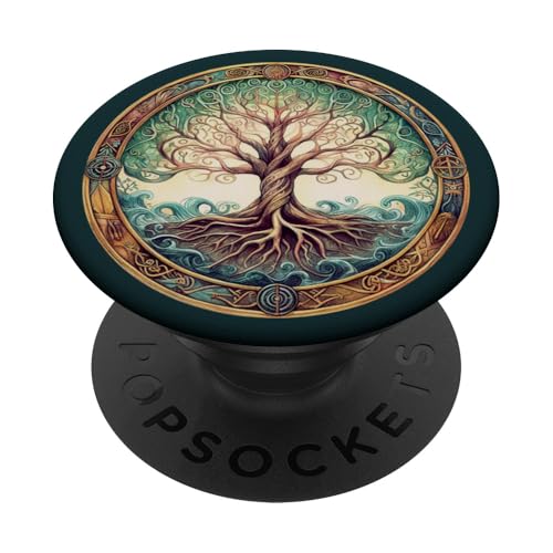 Wikinger Yggdrasil Lebensbaum PopSockets Klebender PopGrip Wikinger Yggdrasil Lebensbaum PopSockets Klebender PopGrip von Aj Grips