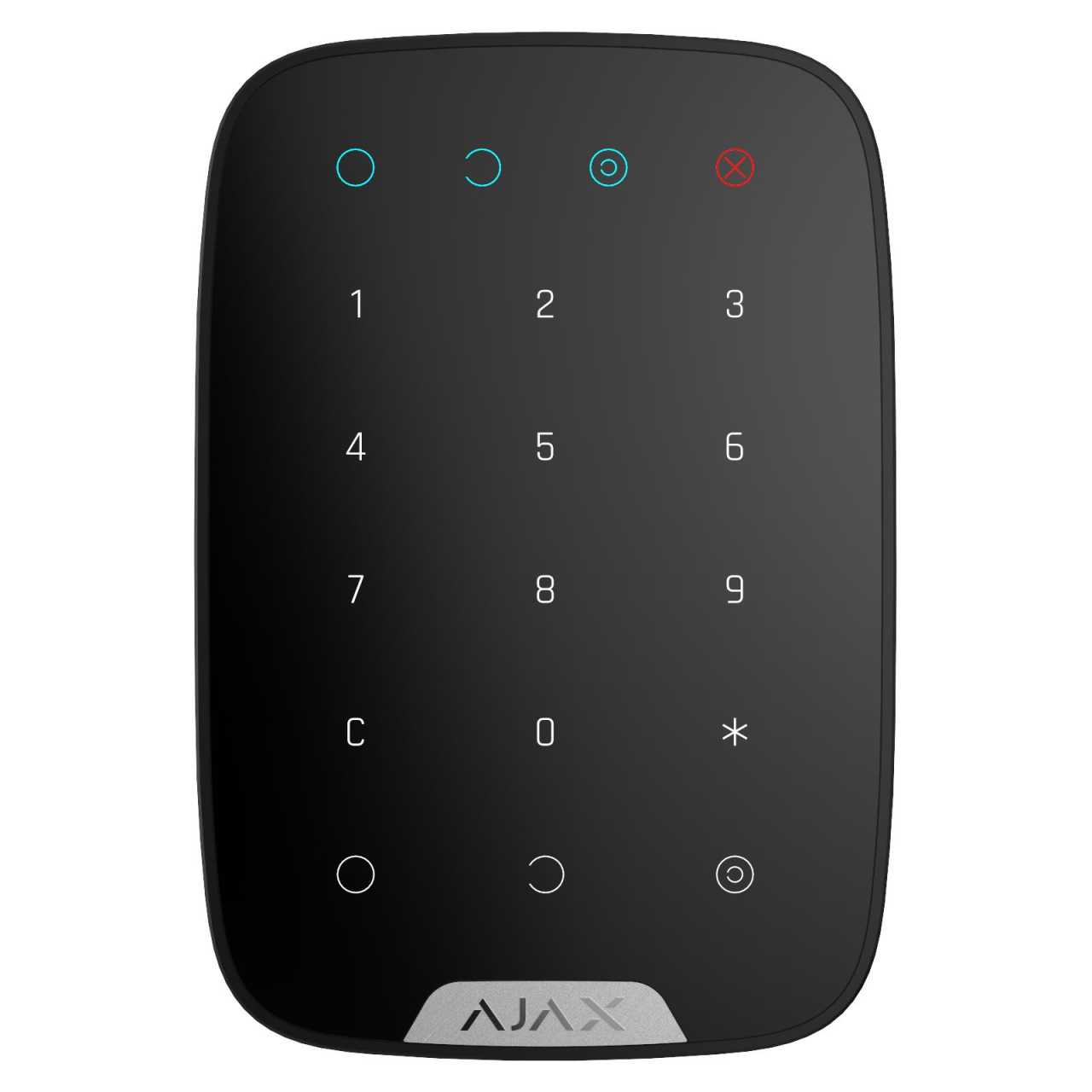 AJAX Funk Bedienteil KeyPad mit Sensortastatur Smarthome & APP-Funktion für AJAX Hub Schwarz von Ajax Systems