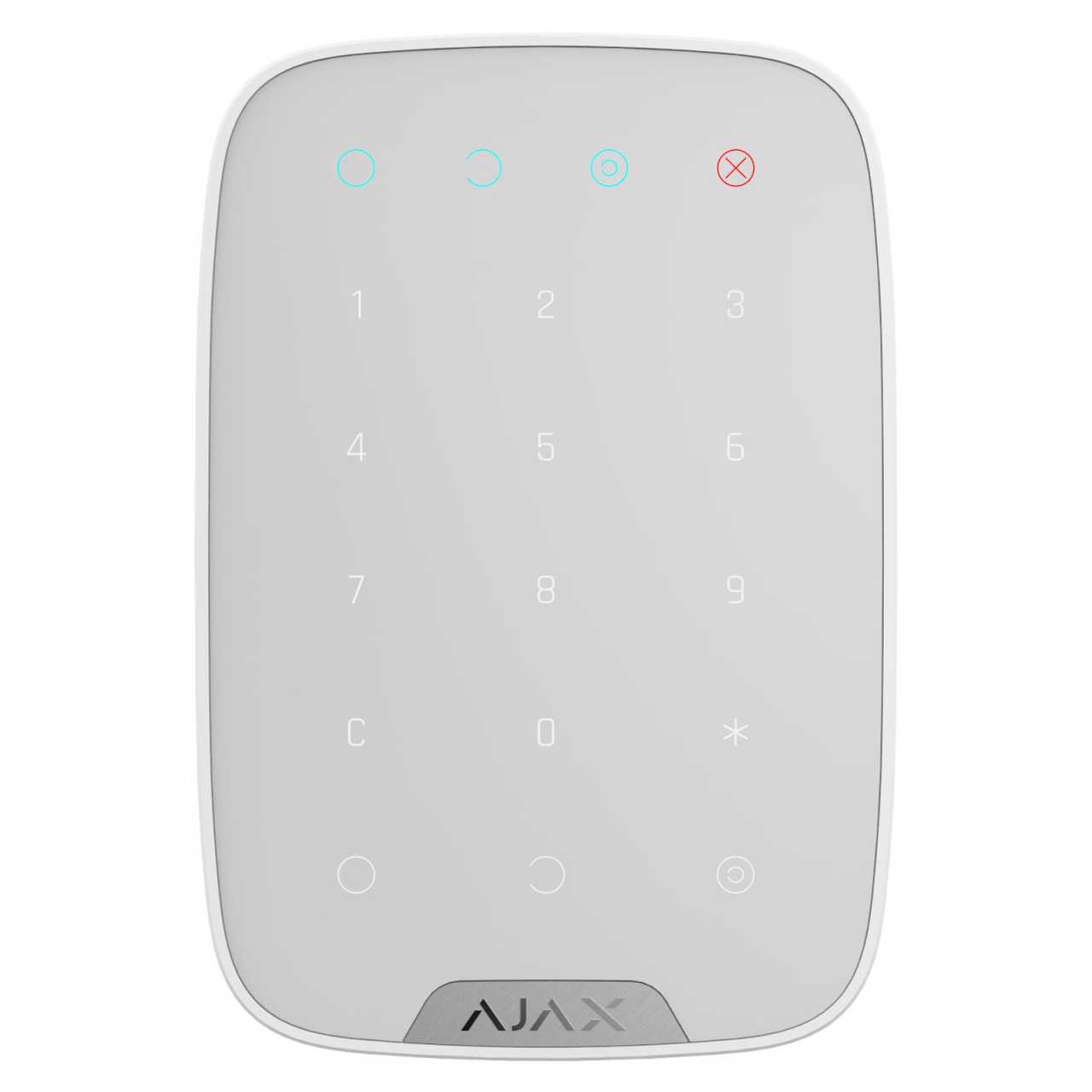 AJAX Funk Bedienteil KeyPad mit Sensortastatur Smarthome & APP-Funktion für AJAX Hub Weiss von Ajax Systems