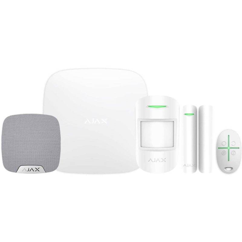 AJAX HomeLight Alarmanlagen Set S (Hub HomeSiren SpaceControl 2x DoorProtect 2x MotionProtect) Weiß von Ajax Systems