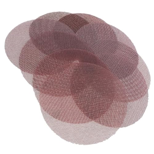 10 Stück 5 Zoll 125 Mm Mesh-Schleifscheiben Haken- Und Schleifstaubfreie Scheibe Anti-Blocking Scharfes Schleifen Schleifpapier For Holzmöbel(60) von Ajhui