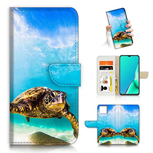 A21911 Schutzhülle für iPhone 12 Mini, Motiv: schwimmende Schildkröte von AjourTEK