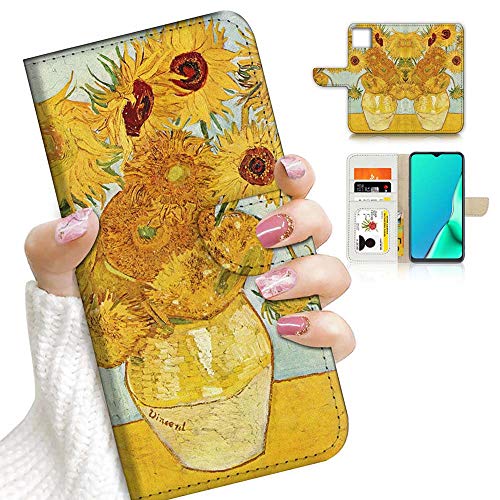 A23195 Van Gogh Sonnenblumen 23195 Schutzhülle für iPhone 12 Pro Max, Design Flip Wallet Phone Case Cover von Ajourtek