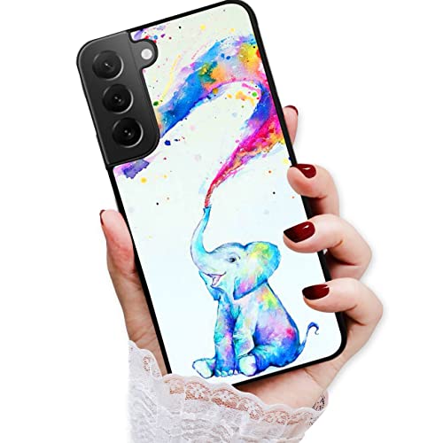Für Samsung S23, für Samsung Galaxy S23, langlebige, weiche Rückseite, Handyhülle, HOT12443 Baby Regenbogen Elefant 12443 Für Samsung S23, für Samsung Galaxy S23, langlebige, weiche Rückseite, Handyhülle, HOT12443 Baby Regenbogen Elefant 12443 von AjourTek