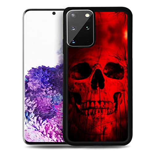 für Samsung S20 FE, für Samsung Galaxy S20 FE, langlebige Schutzhülle weiche Rückseite Handyhülle, HOT13629 Horror Red Skull 13629 von AjourTek