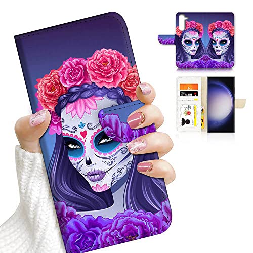 Schutzhülle für Samsung A16, Samsung Galaxy A16 5G, entworfen mit Klappetui, A20256 Tag der Toten, Zuckerschädel 20256 Schutzhülle für Samsung A16, Samsung Galaxy A16 5G, entworfen mit Klappetui, A20256 Tag der Toten, Zuckerschädel 20256 von Ajourtek
