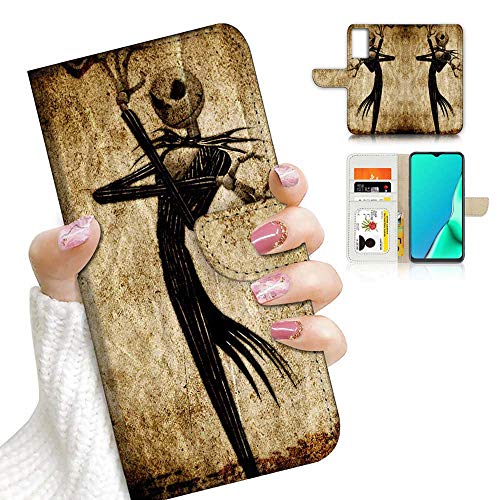 Schutzhülle für Samsung A52, Samsung Galaxy A52 4G & 5G, Design Flip Wallet Handyhülle A1369 Nightmare Before Christmas 1369 von Ajourtek