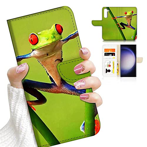 Schutzhülle für Samsung S24, Samsung Galaxy S24, Handyhülle entworfen mit Klappetui, A20383, grüner Frosch Schutzhülle für Samsung S24, Samsung Galaxy S24, Handyhülle entworfen mit Klappetui, A20383, grüner Frosch von Ajourtek