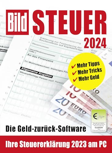 BILD Steuer 2024 | Geld-zurück-Steuersoftware (für Steuerjahr 2023) │ Windows-Version | Aktivierungscode per Email von Akademische Arbeitsgemeinschaft