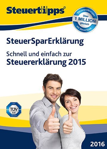 SteuerSparErklärung 2016 (für Steuerjahr 2015) [PC Download] von Akademische Arbeitsgemeinschaft
