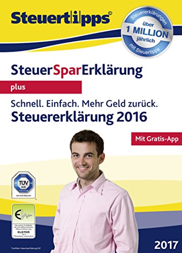 SteuerSparErklärung 2017 plus (für Steuerjahr 2016) [Download] - Standard [PC Download] von Akademische Arbeitsgemeinschaft