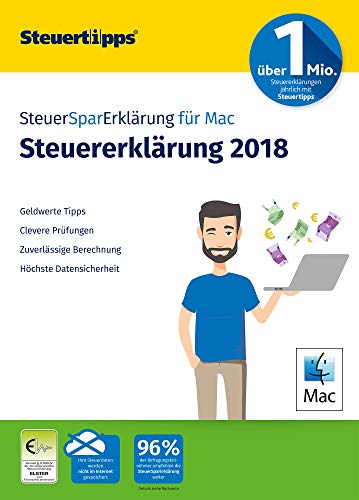 SteuerSparErklärung 2019, Schritt-für-Schritt Steuersoftware für die Steuererklärung 2018, Aktivierungscode per Mail für Mac: OS X (ab 10.11 El Capitan) von Akademische Arbeitsgemeinschaft
