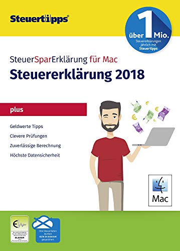 SteuerSparErklärung Plus 2019, Schritt-für-Schritt Steuersoftware für die Steuererklärung 2018, Aktivierungscode per Mail für Mac: OS X (ab 10.11 El Capitan) von Akademische Arbeitsgemeinschaft