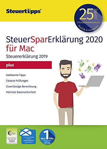 SteuerSparErklärung Plus 2020, Schritt-für-Schritt Steuersoftware für die Steuererklärung 2019, Aktivierungscode per Mail für Mac: OS X (ab 10.12 Sierra) von Akademische Arbeitsgemeinschaft