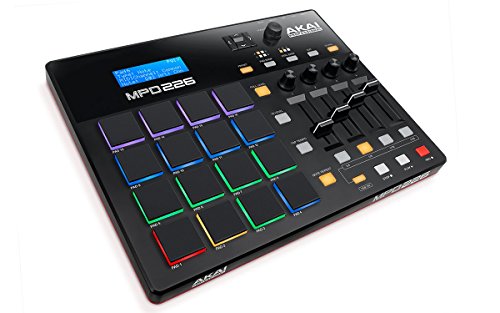 AKAI Professional MPD226 - USB MIDI Controller mit 16 MPC Pads, Regler frei zuweisbaren Parametern und Software Paket von Akai