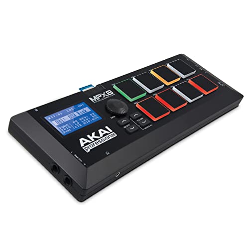 AKAI Professional MPX8 - Portabler Sample Pad Controller mit 8 Performance Ready Pads & On Board SD Kartenslot von Akai