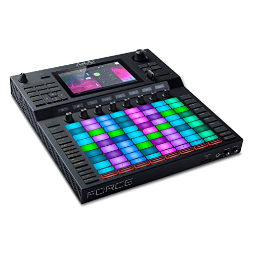 Akai Professional FORCE – Standalone-Musikproduktion, MIDI-Sequencer und DJ-System mit Synth-Engines, MPC-Sampling und Clip-Launching im Ableton-Stil von Akai