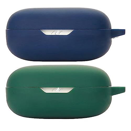 Akancy kompatibel für JBL Wave Flex Kopfhörerhülle, [Unterstützt das kabellose Laden] [Stoßfeste Schutzhülle] Silikonschutzhülle für Kopfhörer (Blue Green) von Akancy