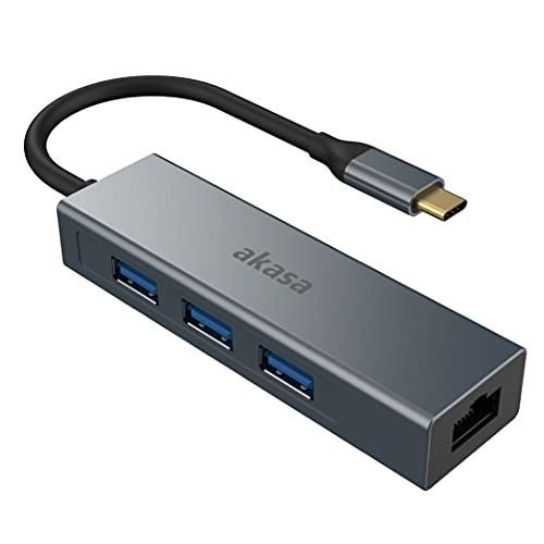AKASA - Akasa USB Typ C 4-In-1 Hub mit Ethernet von Akasa