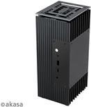 Akasa A-NUC52-M1B Computer-Gehäuse Cube Schwarz 25 W (A-NUC52-M1B) von Akasa