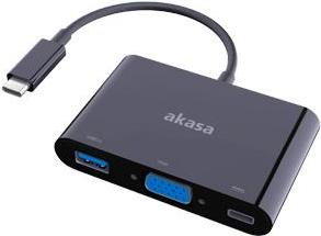 Akasa AK-CBCA02-15BK - Videokonverter - USB-C - VGA - Schwarz (AK-CBCA02-15BK) von Akasa