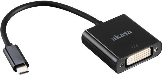 Akasa AK-CBCA09-15BK USB DVI-D Schwarz Kabelschnittstellen-/adapter (AK-CBCA09-15BK) von Akasa