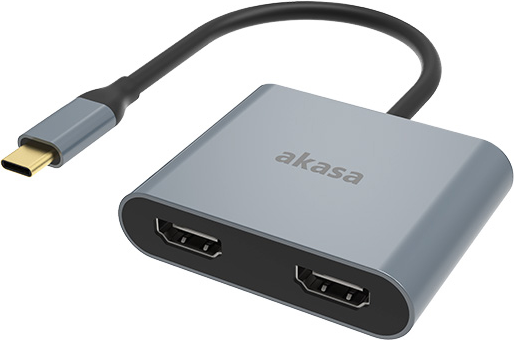 Akasa AK-CBCA26-18BK USB-Grafikadapter Aluminium (AK-CBCA26-18BK) von Akasa