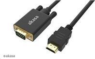 Akasa AK-CBHD26-20BK Videokabel-Adapter 2 m HDMI Typ A (Standard) VGA (D-Sub) Schwarz (AK-CBHD26-20BK) von Akasa