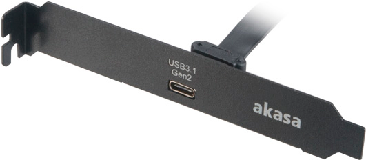 Akasa AK-CBUB37-50BK 0.5m USB C USB C Männlich Männlich Schwarz USB Kabel (AK-CBUB37-50BK) von Akasa