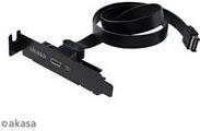 Akasa AK-CBUB53-40BK Kabelschnittstellen-/Gender-Adapter Schwarz (AK-CBUB37-50L) von Akasa