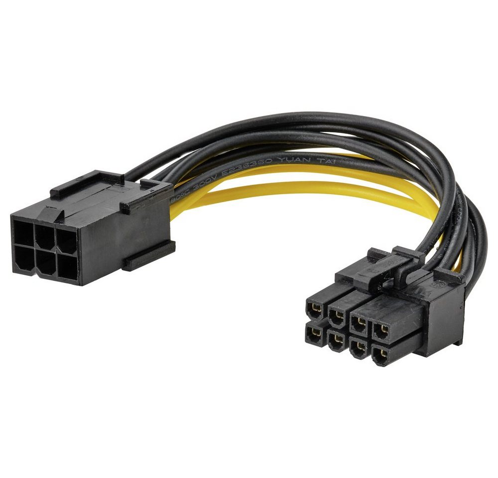 Akasa Akasa Strom Anschlusskabel [1x PCIe-Stecker 6pol. - 1x PCIe-Stecker 8p Stromkabel, (10.00 cm) von Akasa