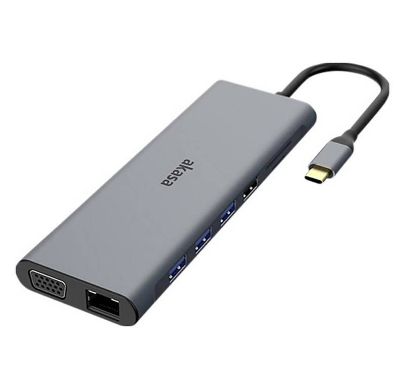 Akasa Laptop-Dockingstation Akasa USB-C® Dockingstation USB Type-C 14-In-1 Dock Passend für Marke von Akasa