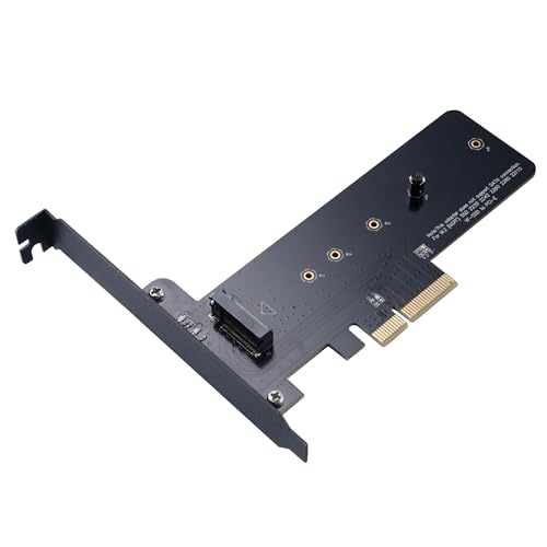 Akasa M.2 SSD to PCIe Adapter Card | for M.2 PCIe M Key SSD, Support 2230, 2242, 2260, 2280 and 22110 Size | Supports Low Profile Case | Fits in PCIe 3.0 x4, x8, and x16 Slots Black | AK-PCCM2P-01 von Akasa