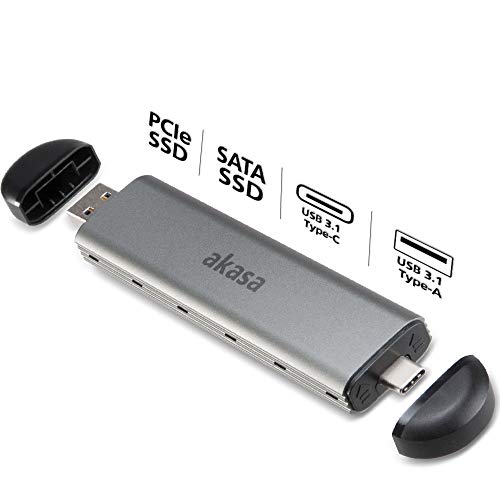 Akasa M.2 Sata/NVMe SSD to USB 3.1 Gen2 SSD Externe Disk Box (AK-ENU3M2-04) von Akasa