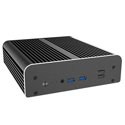 Akasa Newton WS, für Intel® NUC 13/12/11 Pro (Arena Canyon/Wall Street Canyon/Tiger Canyon), Aluminium-Kompakt-PC-Gehäuse, unterstützt VESA-Montage, lüfterloses Computergehäuse, A-NUC92-M1B von Akasa