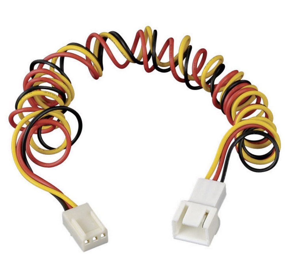 Akasa PC-Lüfter Verlängerungskabel [1x PC-Lüfter Stecker 3pol. - 1x PC-Lüfte Computer-Kabel, (0.60 cm) von Akasa