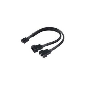 Akasa PWM Fan Splitter - Netzsplitter für Lüfter - 4-polig PWM (M) - 4-polig PWM (W) - 15cm - Schwarz (AK-CBFA04-15) von Akasa