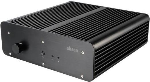 Akasa Pascal MV Schwarz Computer-Gehäuse (A-NUC24-M1B) von Akasa