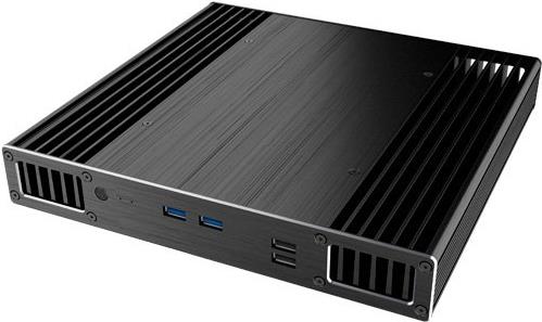 Akasa Plato X7D Schwarz Computer-Gehäuse (A-NUC39-M1B) von Akasa