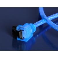 Akasa SATA 3 Kabel 100cm gewinkelt / gerade - UV blue (AK-CBSA01-10BV) von Akasa