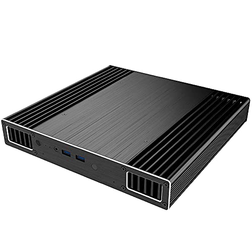 Akasa Schlankes lüfterloses Gehäuse für i3 und i5 Intel NUC Baby Canyon Boards der 7. Generation - Schwarz von Akasa