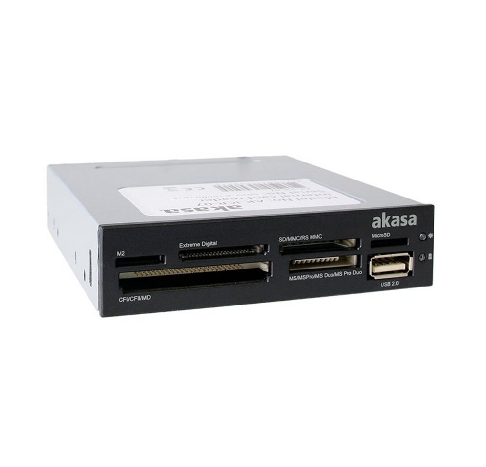 Akasa Speicherkartenleser Akasa AK-ICR-07 Einbau-Speicherkartenleser USB 2.0 Schwarz Akasa Speicherkartenleser Akasa AK-ICR-07 Einbau-Speicherkartenleser USB 2.0 Schwarz von Akasa